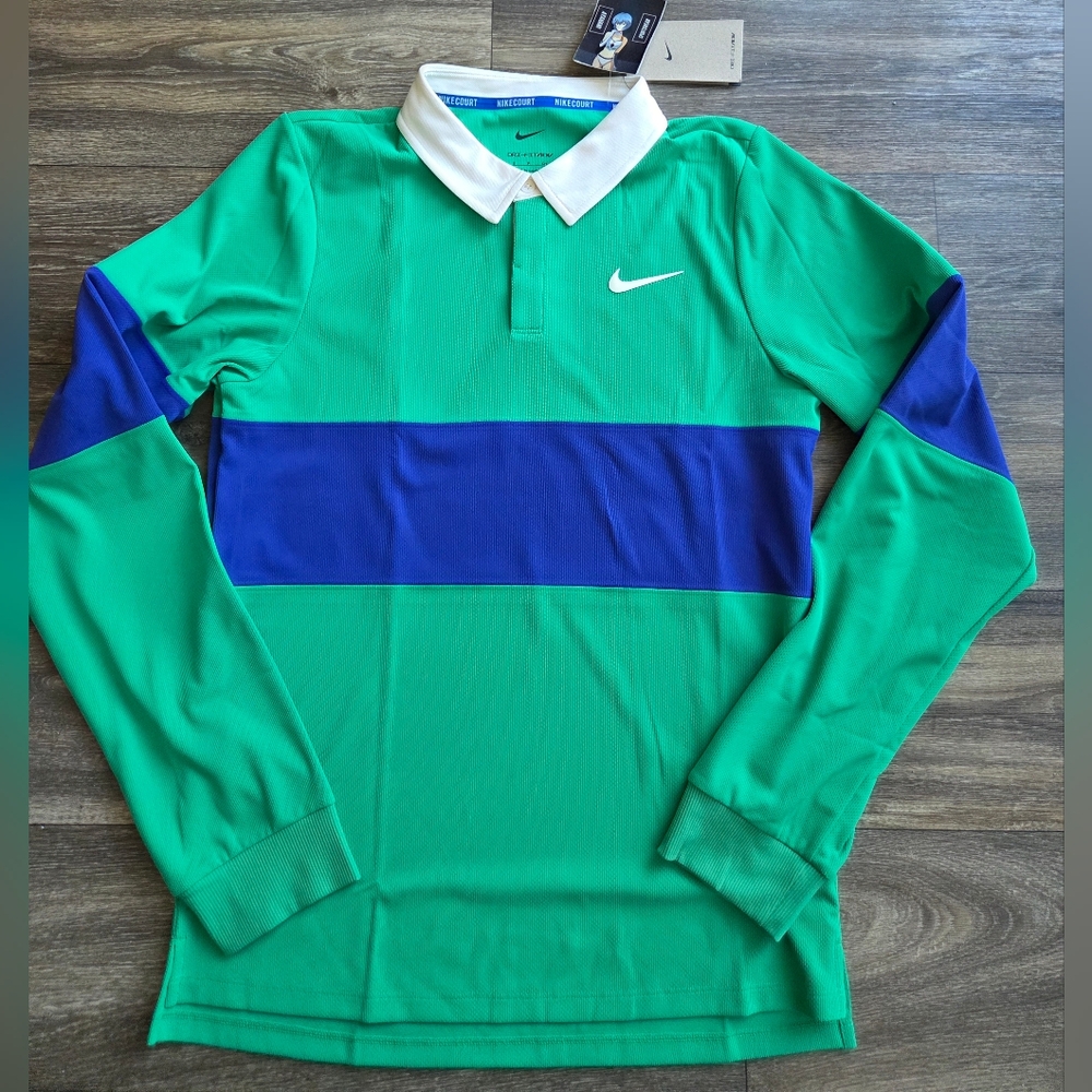 Nike Court Advantage Slam Tennis Dri-Fit ADV Longsleeve Polo Shirt